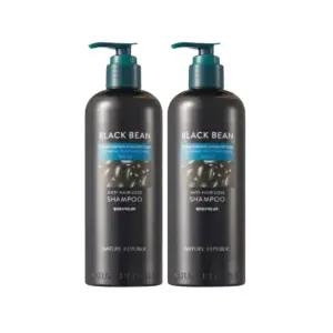 네이처리퍼블릭 블랙 빈 안티 헤어로스 샴푸 520ml 2개