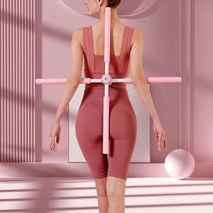 [XBFG44K0]홈트레이닝 회전 스트레칭봉 십자봉 푸시업바