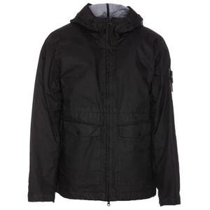 [스톤아일랜드] 24SS 801541123 V0029 와펜패치 맴브라나 후드 집업 자켓 블랙