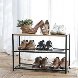 [RG5508R6]3단선반 현관수납 다용도 좁은 맞춤 조립 낮은