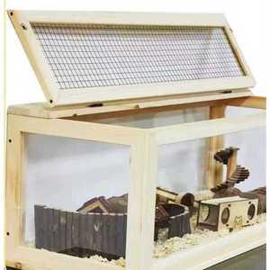 햄스터 케이지 대형 은신처 고슴도치 집 50x30x30 사육상자