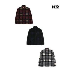 갤러리아 케이투 남성 비숑BICHON 체크 플리스 ECO KMU23160