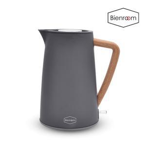 [비엔룸] 커피포트 모던 우드 전기포트 BN-KL01 그레이