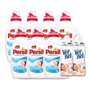 [하프클럽/퍼실]퍼실 센서티브젤 1.35Lx7개+버넬 센서티브 0.9Lx2개 (일반&