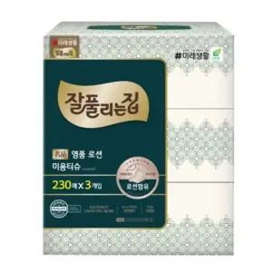 쿨샵 곽티슈 잘풀리는집 고급 로션티슈/각티슈/휴지/가정용/화장지/갑티슈/사각