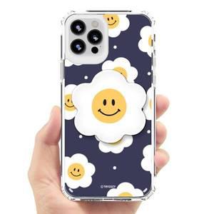 [기타]갤럭시 S24 케이스  스마일 꽃 스마트 폰톡 그립 젤하드  울트라 S23 fe 플러스 S22 S21