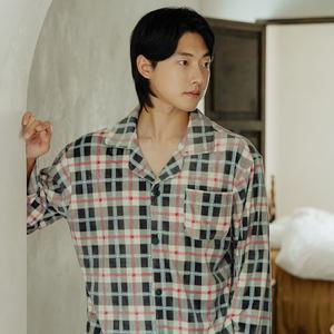 이너쿠키 남자 수면 잠옷 세트 울트라 기모 밍크 극세사 겨울 남성 파자마 홈웨어 MHS4814