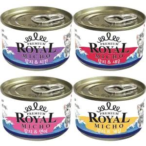 프리미엄 로얄 미쵸 170g x 24개입 5종 고양이 캔 간식 뚱캔