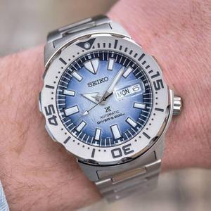 세이코 프로스펙스 다이버 남극 몬스터 세이브더오션 오토매틱 남성 메탈시계 SRPG57K1