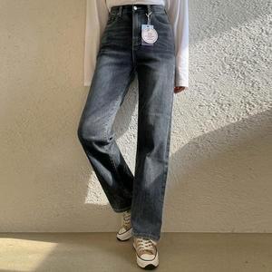 [핑크시슬리] 키별로 히트 기모 세미와이드 데님