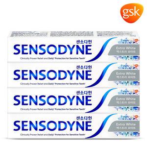 센소다인 엑스트라 화이트 치약 120g 4개