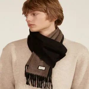 갤러리아 HJMU4F701BK [Cashmere100%] 남성 블랙 멜란지 캐시미어 머플러