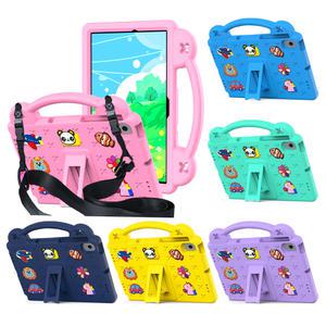 갤럭시탭 A8 케이스 10.5 어린이 KC인증 안전 보호 범퍼 애니멀비츠 에바폼 어깨끈 스트랩 손잡이 갤탭 스트랩 키즈 아동 유아