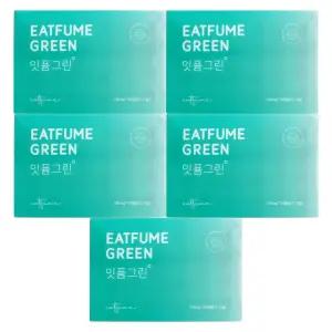 잇퓸 입냄새 구강 청결제 세정제 구취 제거제 먹는 가글 캡슐 그린 130mg x 24캡슐 5개 / 써클