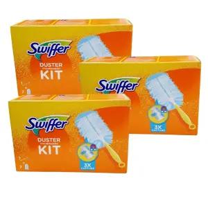 스위퍼 헤비듀티 더스터 흡착 청소포 세트 180 먼지떨이 털이 핸들1개 리필7매 3세트