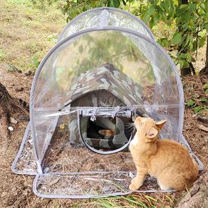 길고양이 겨울집 길냥이 비닐하우스 텐트 급식소 실외고양이집