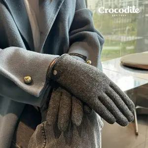 크로커다일 써클 로고 스마트터치 여성 모장갑