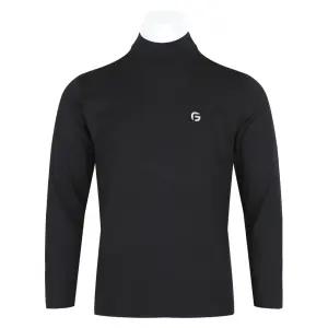 남자 겨울 고급 반목 기모 스판 티셔츠 SE-TSK-652-3-블랙