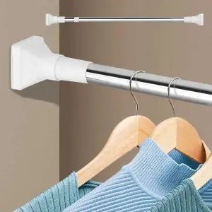 [에이치플러스몰]사각압축봉 200 못없이커튼봉 차박 커텐설치 압축걸이 압축봉옷걸이