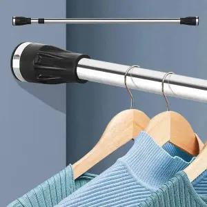 [오너클랜]원형압축봉 280 커튼설치 압축커튼봉 못없이 무타공 압축봉옷걸이