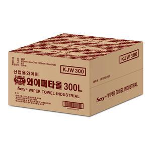 세이플러스 와이퍼타올 KJW300 대형 4겹 300매 산업용 기계유지보수 기름제거 갈색원단