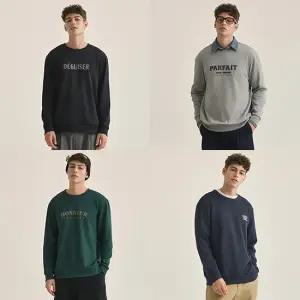 남성보아퍼융기모티셔츠4종세트