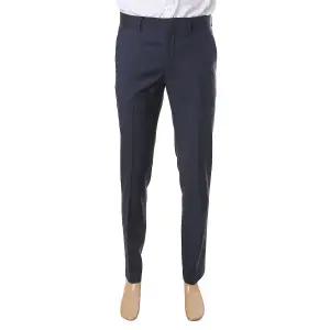 [롯데백화점]맨잇슈트 [맨잇슈트] 멜란지블루 순모 마이크로패턴 슬랙스 바지 ZSGC02-948