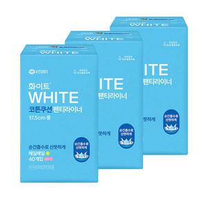 유한킴벌리 화이트 코튼쿠션 팬티라이너 롱 40개입