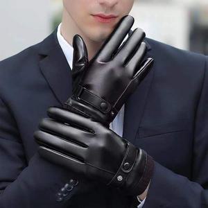 (무료배송) 남성 겨울 기모 가죽장갑 ELS-008/남성 겨울 기모 가죽