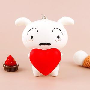 [꼬마스타]짱구 흰둥이 말랑 폭닥 스퀴시-하트