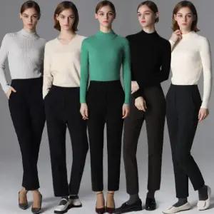 르오트 슬림 하이웨이스트 밴딩 팬츠 5종세트