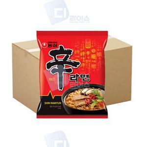봉지면 신라면 매울신 농심 120g 40봉 매운 봉지라면 간식 얼큰한