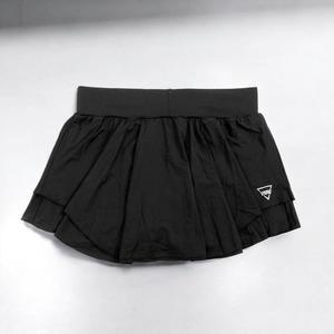 [HYIJXZOD_4B]게더릭 요가복 요가 치마바지 (L) (블랙)