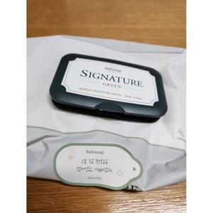 베베숲 아기물티슈 시그니처 그린 캡형 70매, 10개