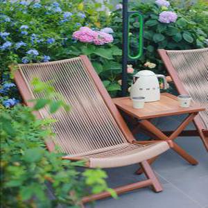 야외의자 라탄 접이식 카페 테라스 비치 세트 등나무