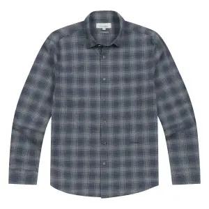 [프랑코페라로] 면체크 기모 셔츠 네이비 (ASB840249)