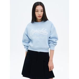 [에잇세컨즈] 기모 레터링 스웨트셔츠  스카이 블루 (355141LYAQ)