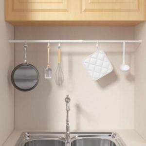 조절봉 옷걸이대 드레스봉 파이프행거 코트행거 실내봉 선반봉 압축봉 73-120cm