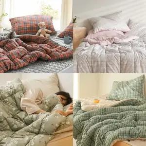 먼지없는 겨울 마이크로극세사 차렵차렵세트 SS Q