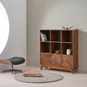 [오크빌]바움원목책장3단1200