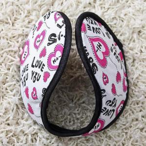 방한 하트 귀마개 Jdm 털귀마개 겨울용 패턴 팬시