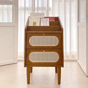 파로마 홈즈 에르 라탄 원목 서랍 인테리어 책장 HPN268