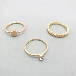 하트케이스 3종반지세트 패션반지 문구팬시용 학생청소년우정