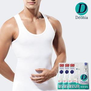 BYC 데오니아 남성 런닝 항균 소취 3장세트 런닝