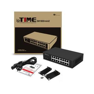 아이피타임 16포트 100메가 스위칭허브 미니 인터넷허 스위칭허브 인터넷허브 16포트허브