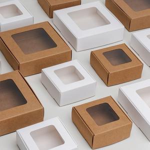 노리스  투명창 상자 종이 단상자 소형 선물 포장 답례품 쿠키 비누 미니 박스