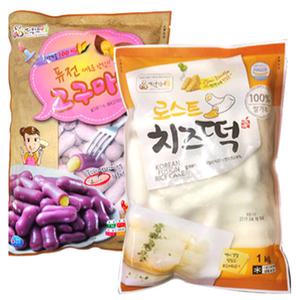 로스트치즈떡1kg + 찰고구마치즈떡볶이 1kg /2봉