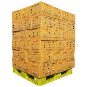 [아이스원]UB엄지 완제품 파레트 12x17-6단 60박스 7200개 친환경 아이스팩 물 100% 얼음팩