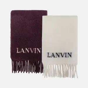 (랑방) 로고 울 알파카 머플러(U7184)