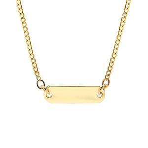 [신세계라이브쇼핑][비앤비골드] 14K 이니셜각인 스틱 미아방지 아기 체인목걸이 IRN38241